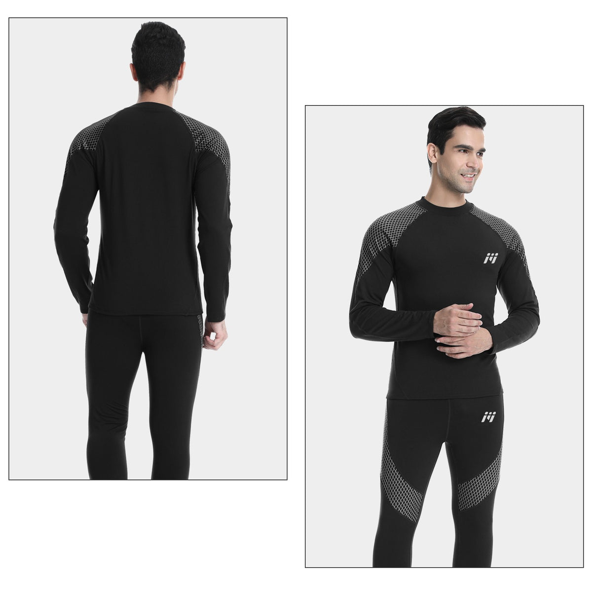 Men's Thermal Underwear Set Fleece Long Johns Base Layer Winter Warmth