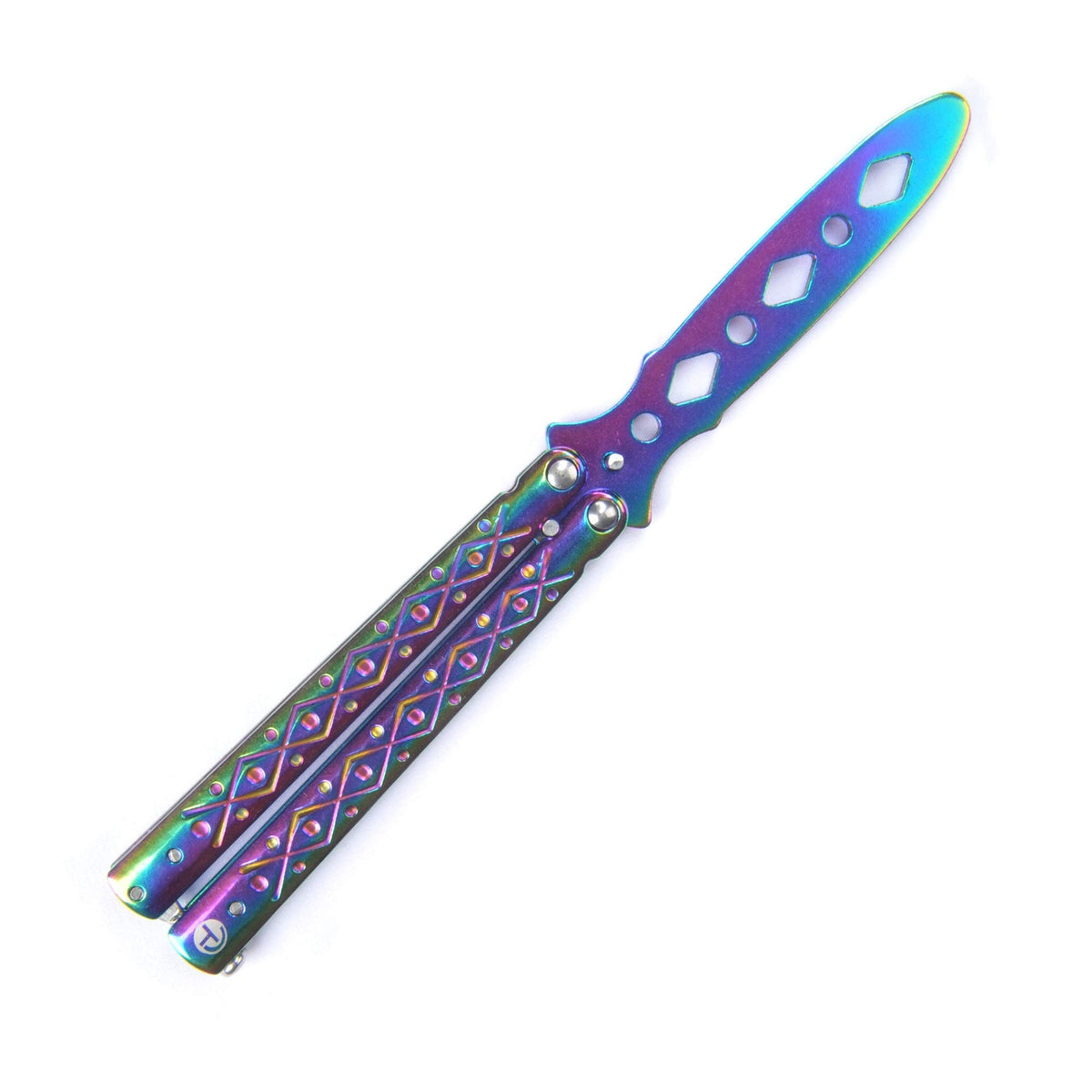 Stainless Steel Butterfly Trainer Practice Tool - Unsharp Blade for Safe Flipping