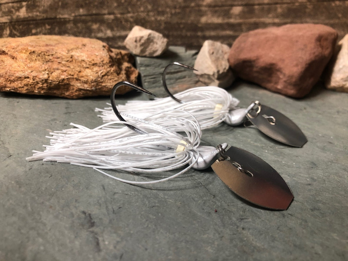 Custom Vibrating Bladed Jigs for Bass Fishing - Multiple Colors & Weights