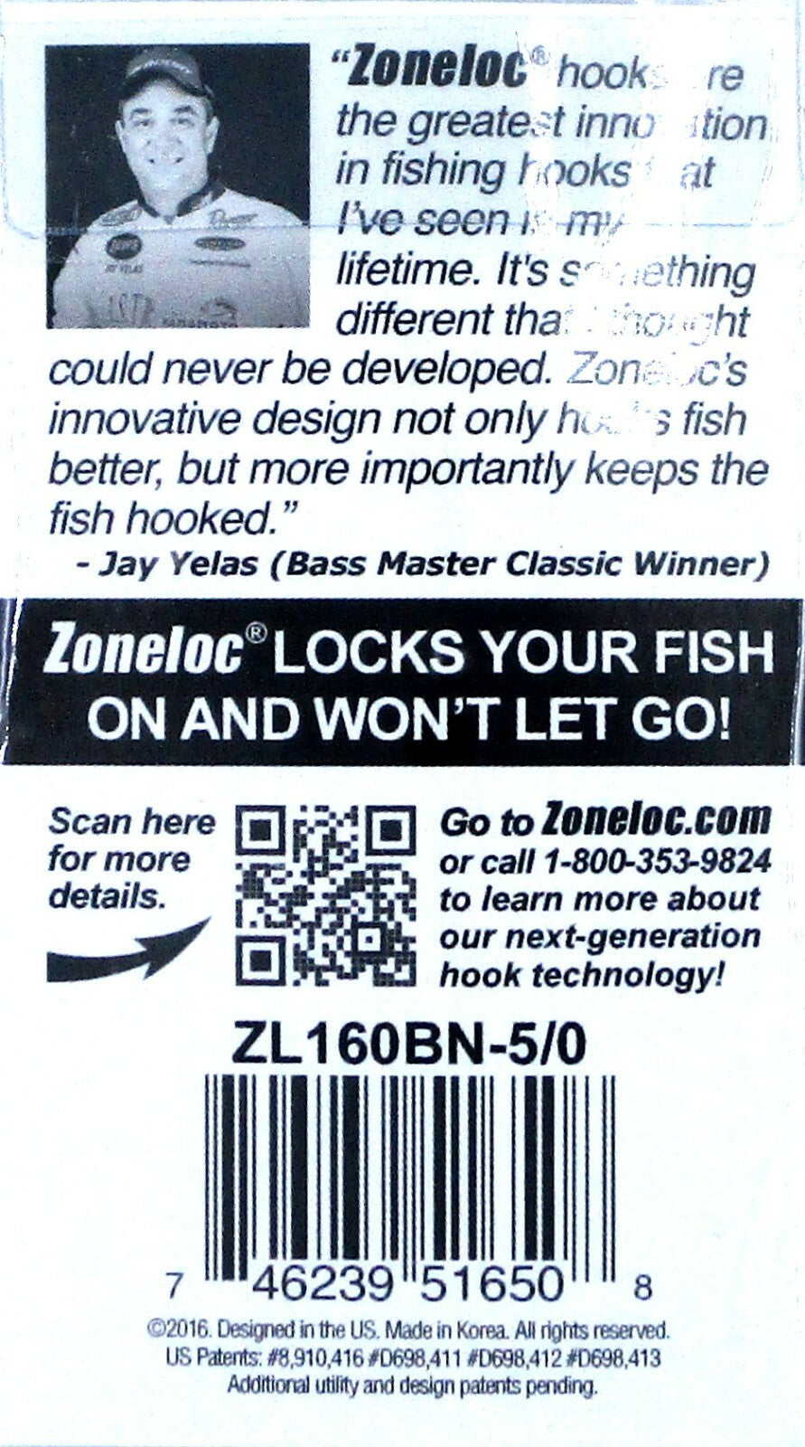 Fishing Hooks Pack - Heavy Duty Flippin' Hooks Size 5/0 Black Chrome, 10 Pack