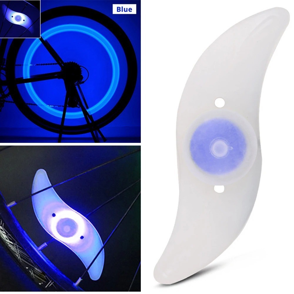 Bike Wheel Spoke Lights - Blue LED Safety Wheel Accessories for Night Rides