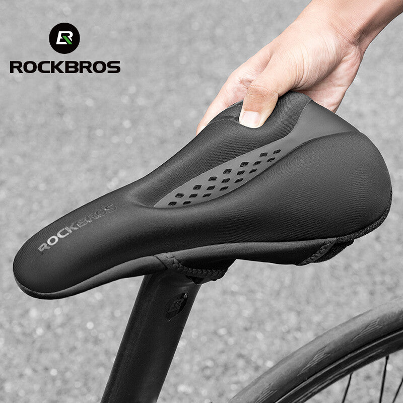 Bike Seat Cover Memory Foam Silicone Padded Comfortable Cushion