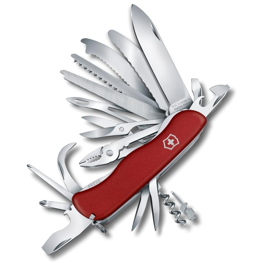 Victorinox Swiss Army Knife Workchamp Dark Red 111mm Multi-Tool with 21 Functions