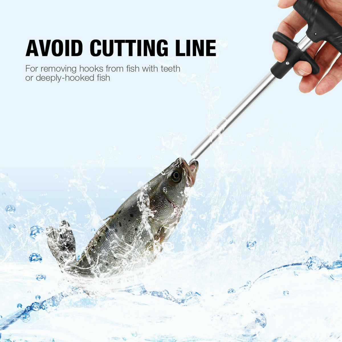 Fishing Hook Remover Tool - Easy Fish Hook Extraction Tackle
