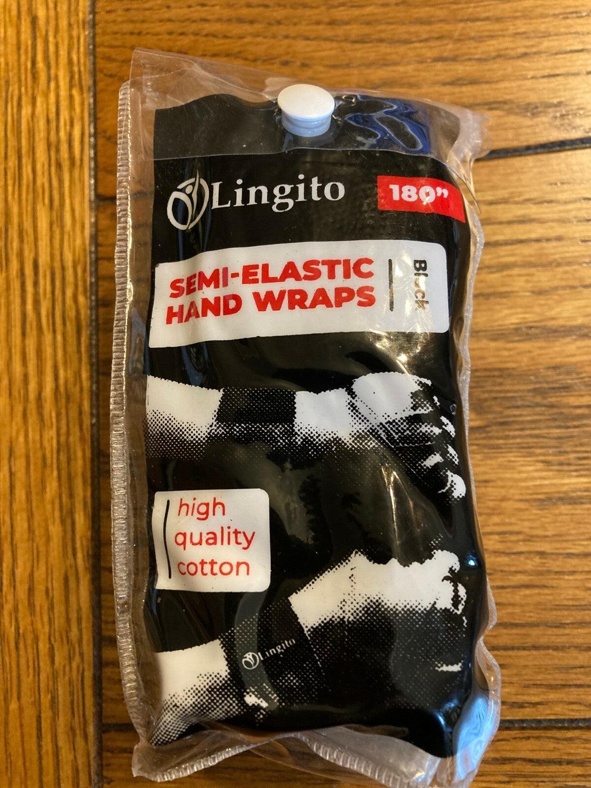 Semi-Elastic 180-Inch Hand Wraps for Boxing & MMA Training - Black
