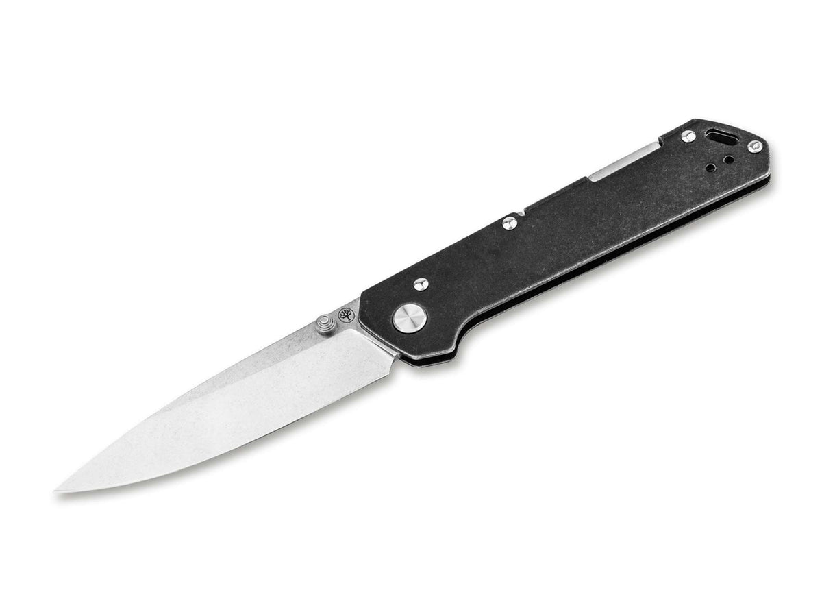 Boker Kihon Bifold Folding Pocket Knife - MagnaCut Steel, 3" Blade, Black Handle