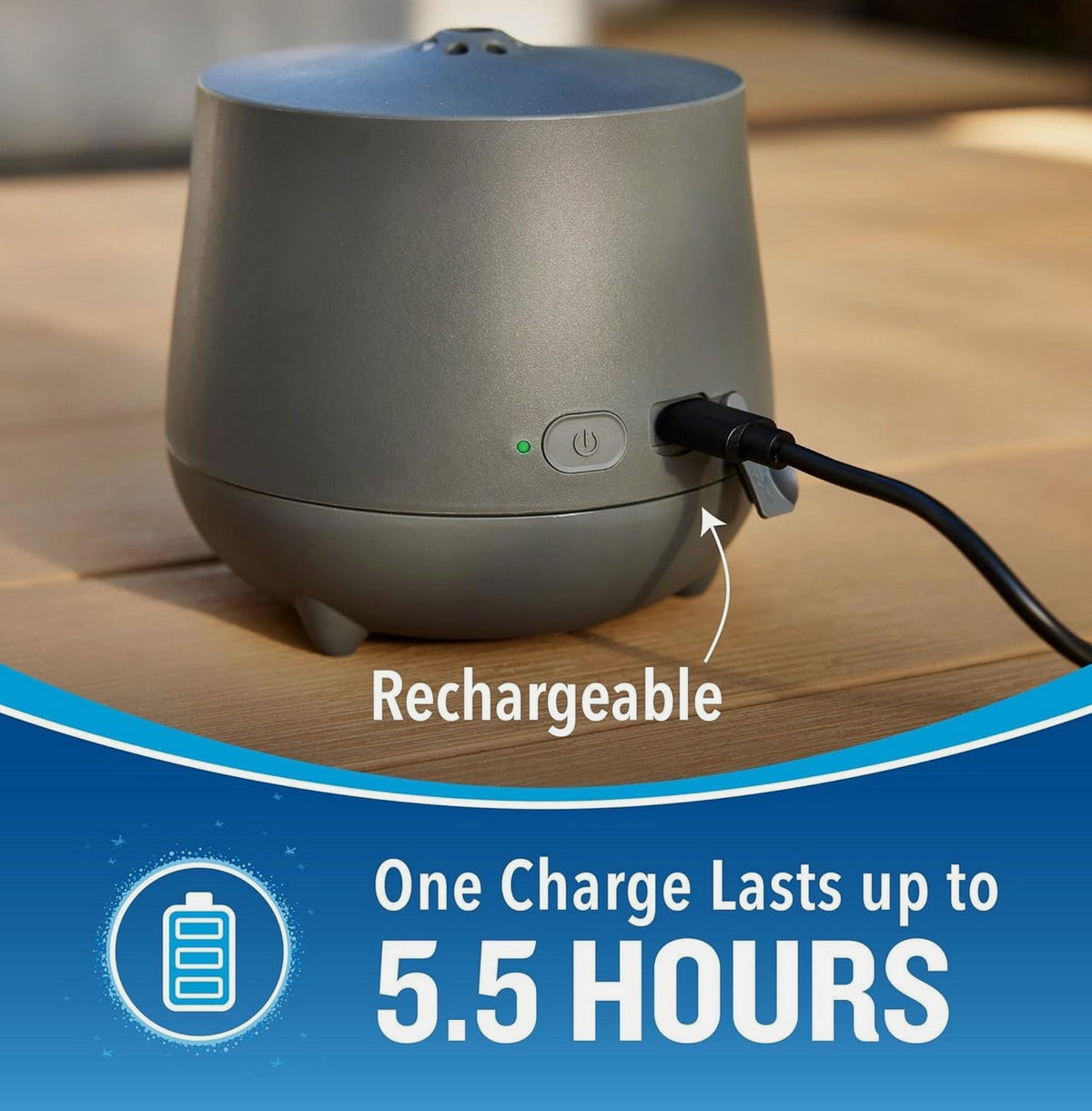 Mosquito Repellent Device Rechargeable Diffuser Outdoor Protection