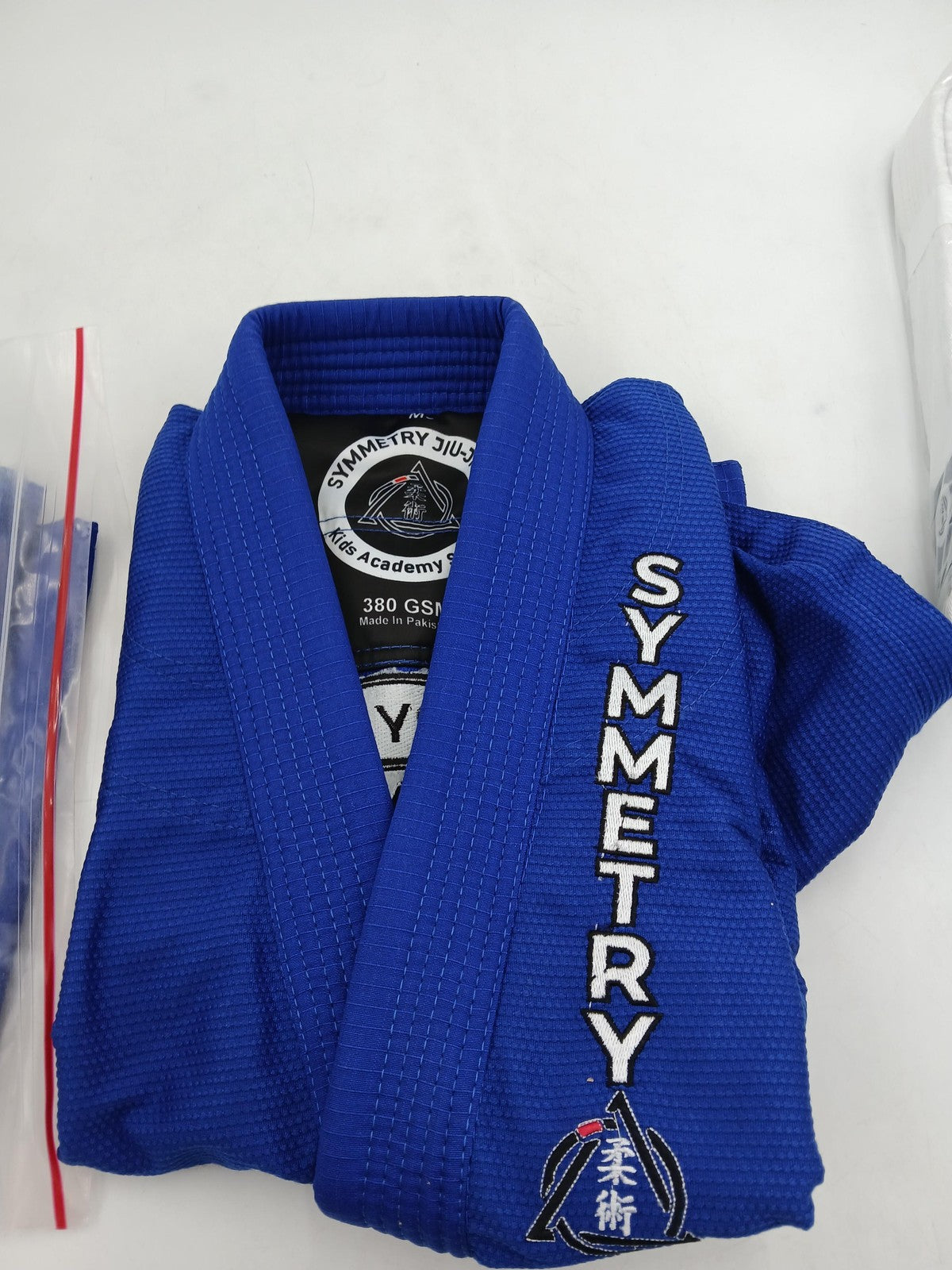 Kids Blue Jiu-Jitsu Gi Uniform Set for Boys M3 with White Belt 380 GSM