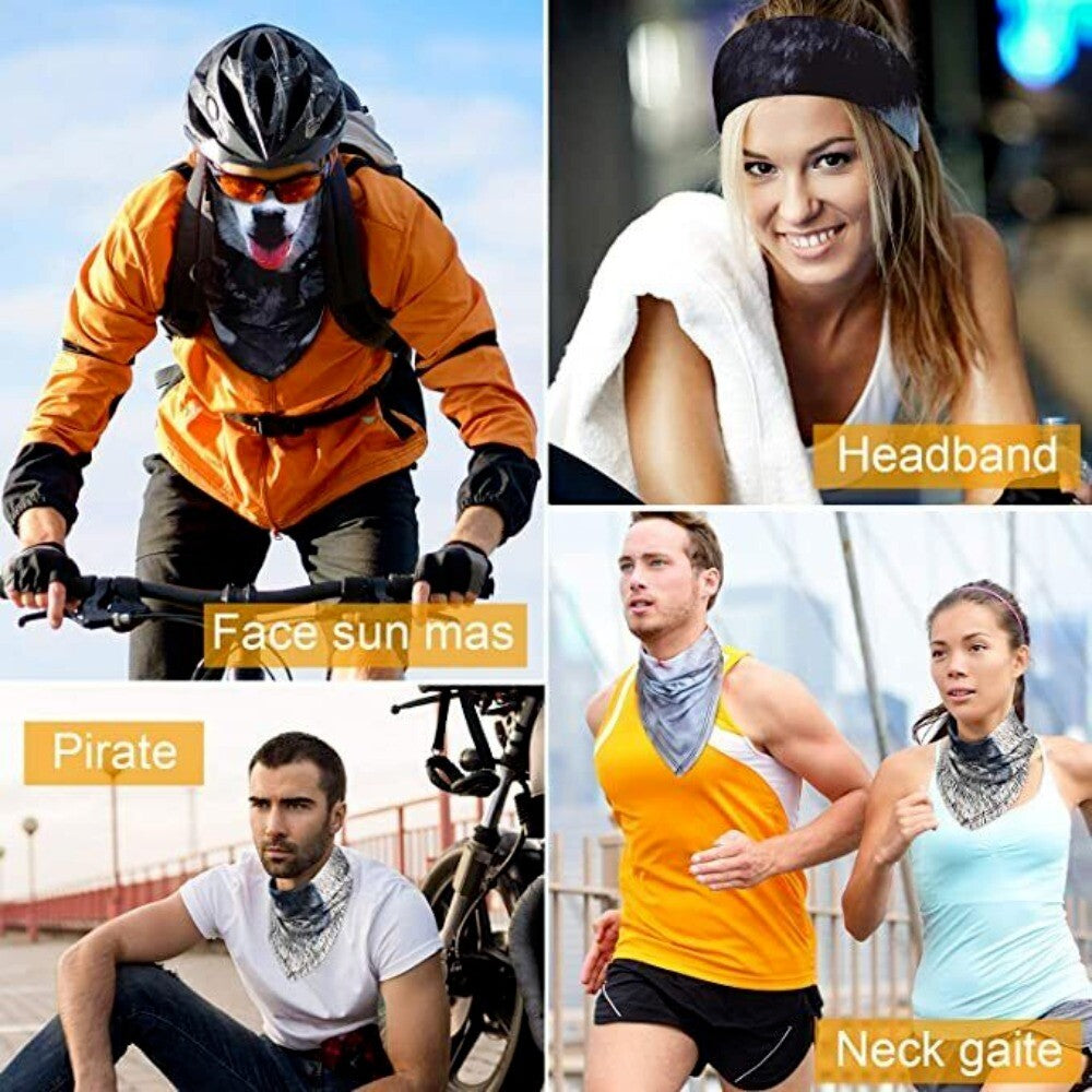 Unbranded Animal Print Face Cover Mask - Neck Gaiter for Outdoor Sports