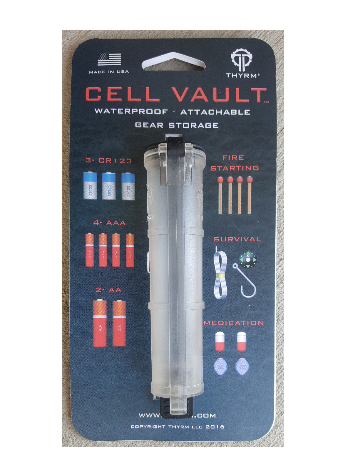 Waterproof Battery Storage Container for Survival Gear and Batteries