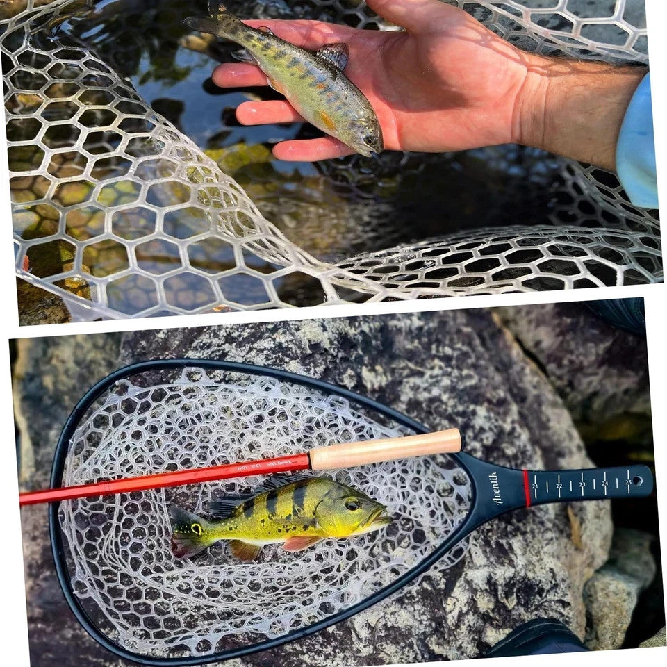 Carbon Fiber Landing Net for Fishing - Fly Fishing Net with Float Handle