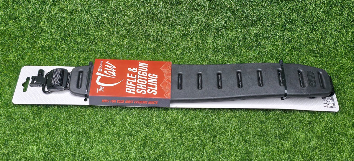 Quake Claw 2.0 Rifle Sling System with Swivels - Adjustable, Durable, Black