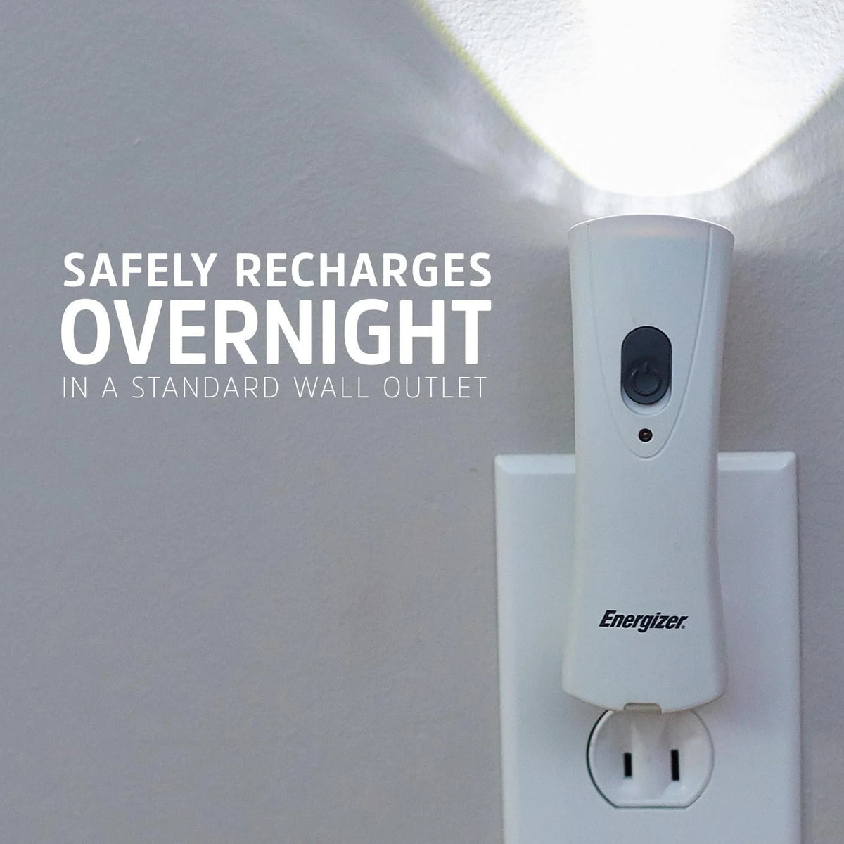 Rechargeable LED Flashlights 3-Pack with Auto-On Wall Plug-in Emergency Lights