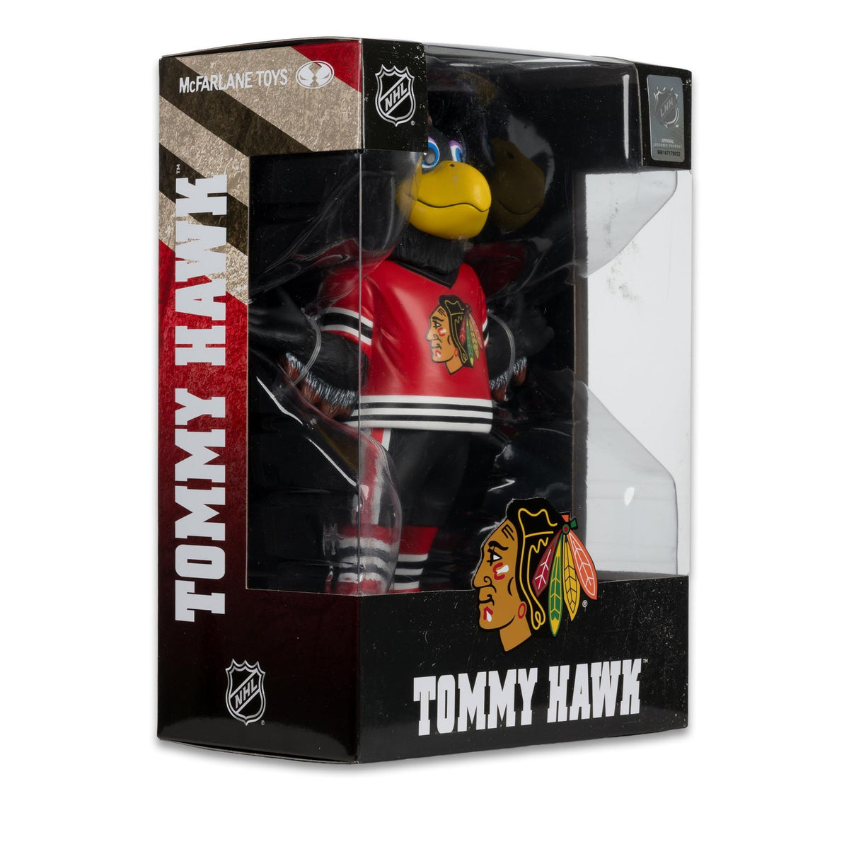NHL 8in Mascot Figure - McFarlane SportsPicks Tommy Hawk Chicago Blackhawks