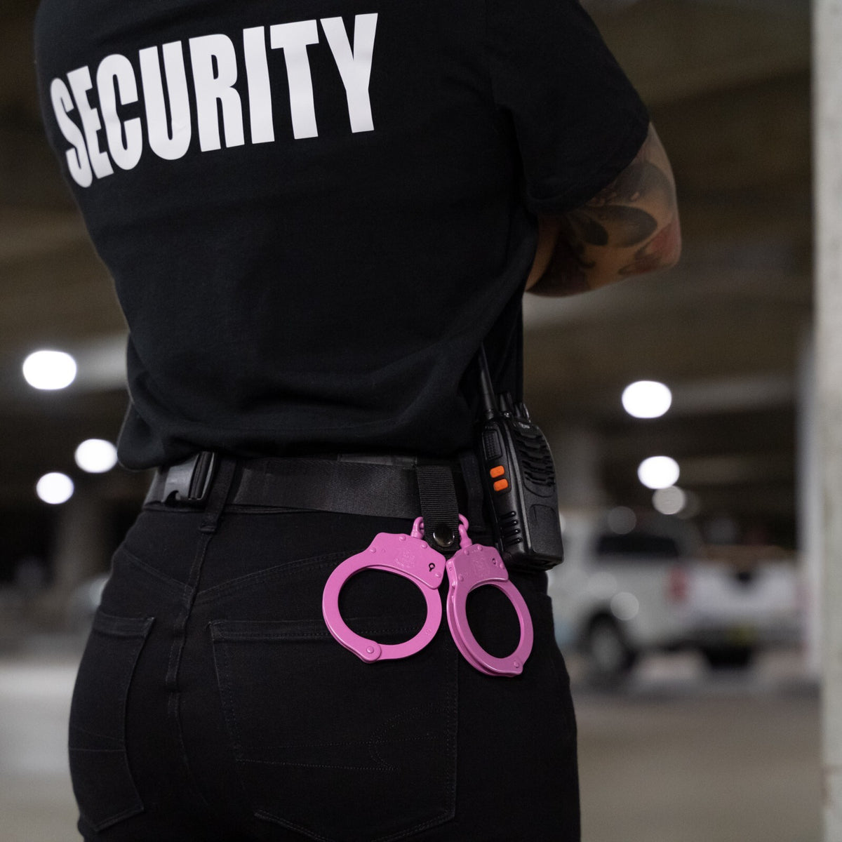 Heavy Duty Steel Handcuffs with Keys and Safety Lock for Law Enforcement