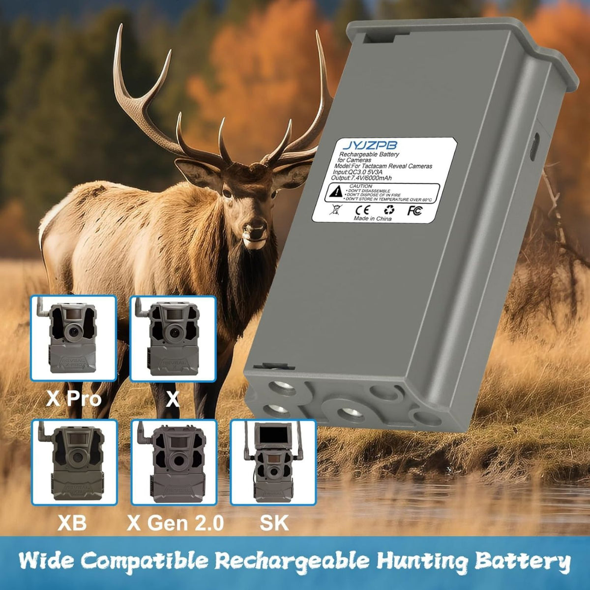 Rechargeable Camera Batteries for Trail Hunting Cameras - 6000mAh