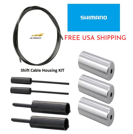 Shimano Bicycle Shift Cable Housing 67in / 1700mm with End Caps for Road & MTB