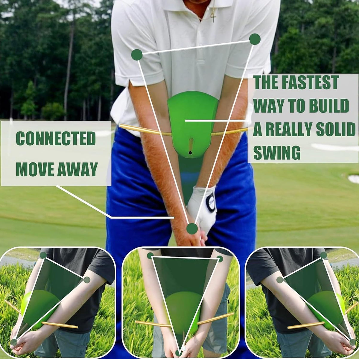 Golf Swing Trainer Ball for Arm Connection and Posture Correction