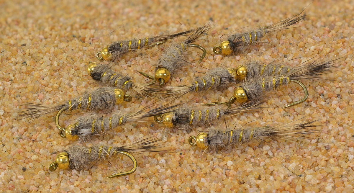 Fly Fishing Nymph Flies with Mustad Signature Hook - Multiple Sizes