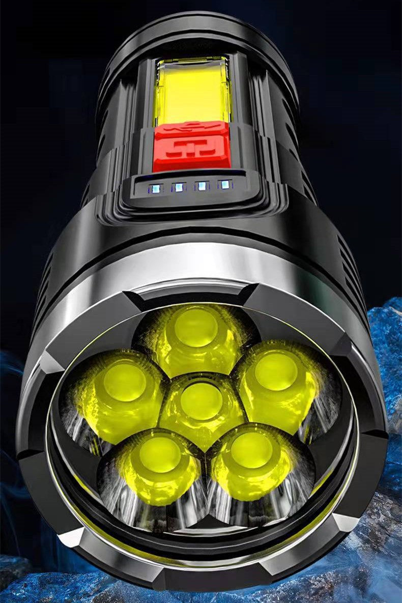 Rechargeable LED Tactical Flashlight 350000000 Lumens with 4 Modes