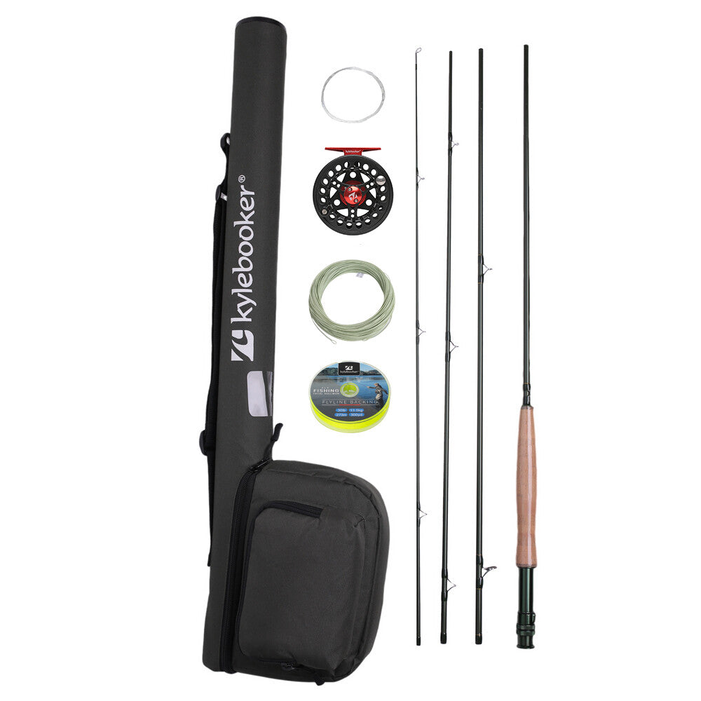 Fly Fishing Rod and Reel Combo Kit for Beginners - Multiple Sizes & Weights