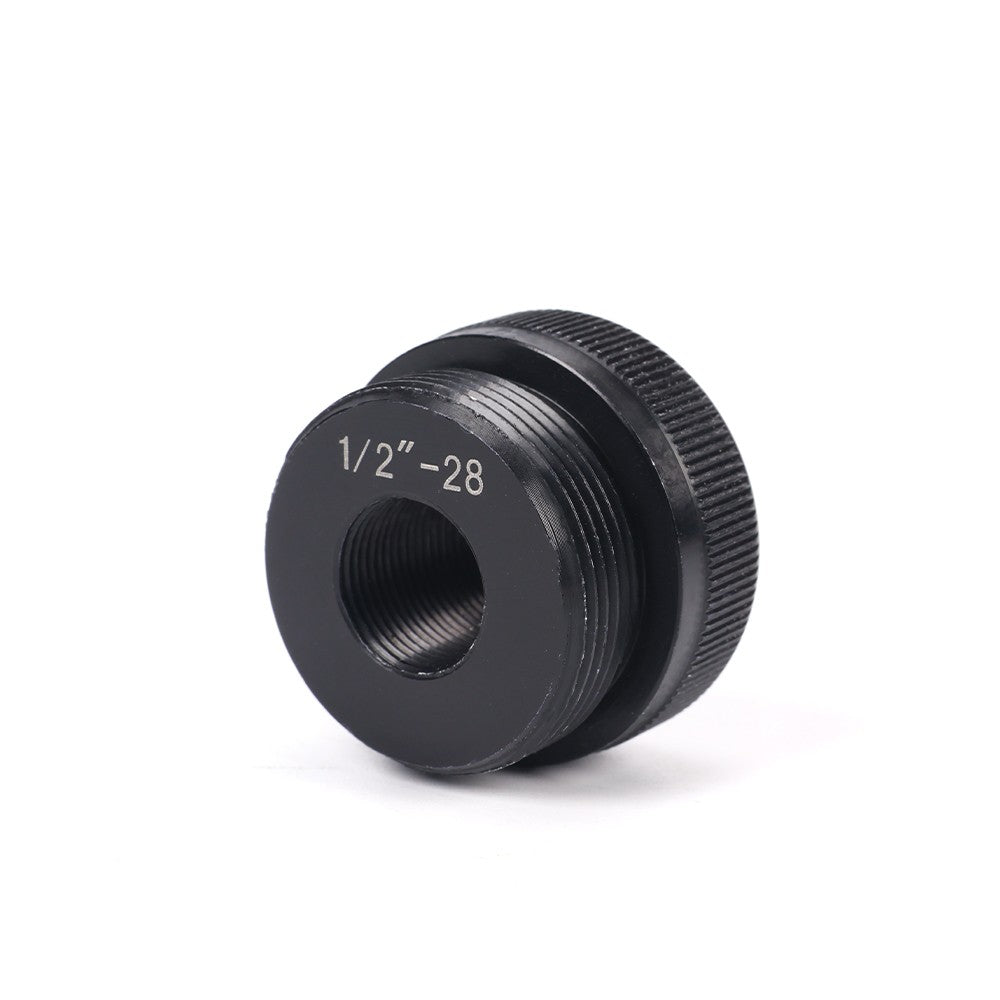 Aluminum Threaded End Cap Set for 1/2-28 C Cell Batteries - High-Quality 6061 Alloy