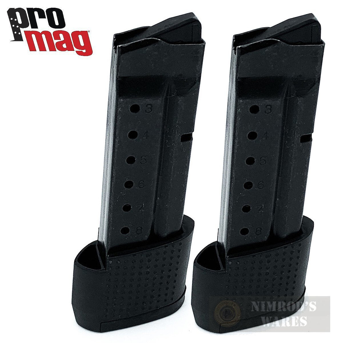 Extended Magazine for Smith & Wesson M&P Shield .40 S&W - 9 Rounds - 2 Pack