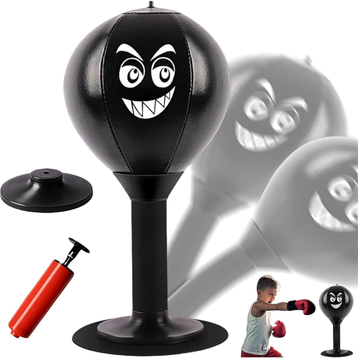 Desktop Punching Bag Stress Reliever with Suction Cup for Office & Home