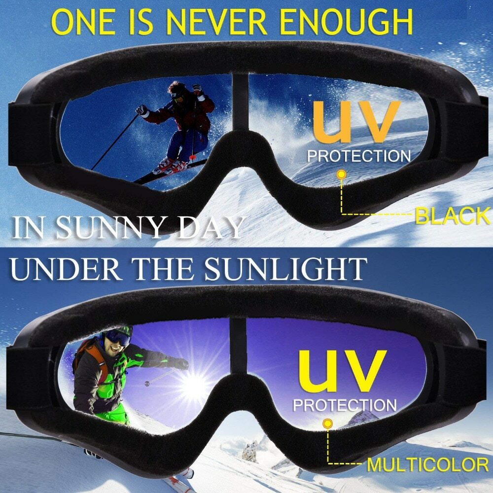 Winter Snow Sports Goggles Ski Snowmobile Snowboard Eyewear Unisex