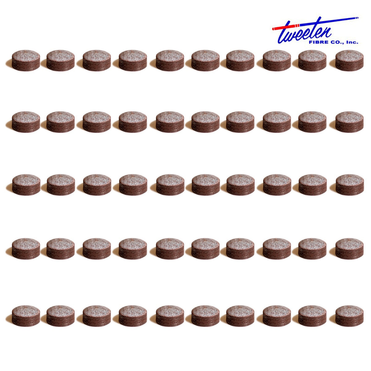 50 Pack Triangle Billiard Cue Tips - 1 Box, Tweeten Fibre Co. Hard Tip
