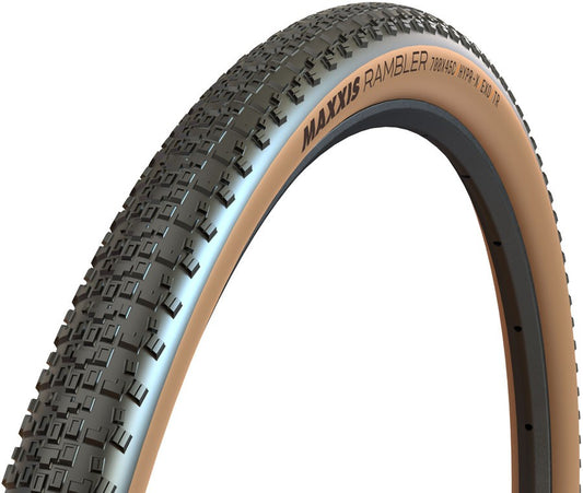Maxxis Rambler 700x50 Tubeless Gravel Bike Tire - Black/Tan, Folding