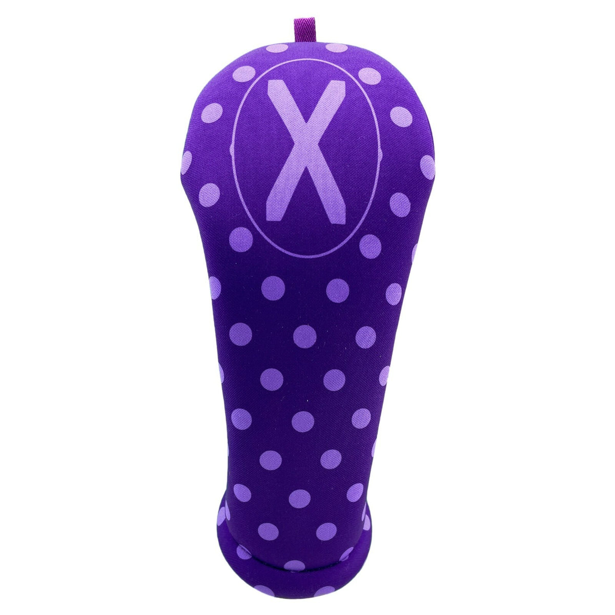 Women's Golf Club Headcover with Purple Polka Dots - Multiple Sizes & Clubs