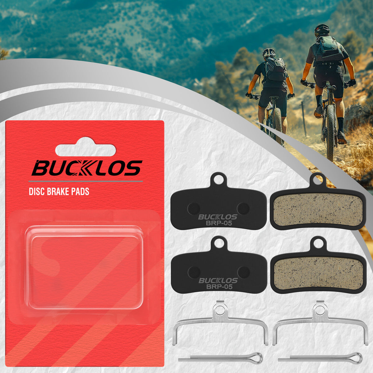 MTB Disc Brake Pads 4 Piston Resin Set for SHIMANO D02S D03S TEKTRO HD-M735