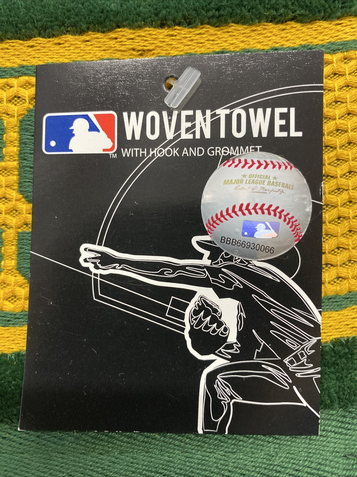 Oakland A's MLB Woven Golf Towel - Made in USA Sports Accessory