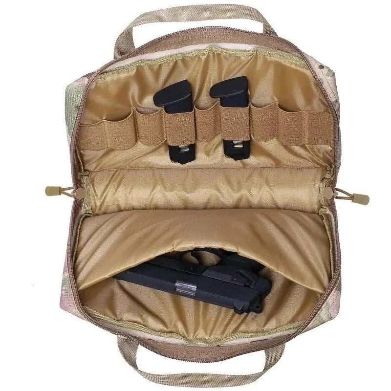 Tactical Pistol Soft Gun Case with Magazine Storage - Hunting Range Bag