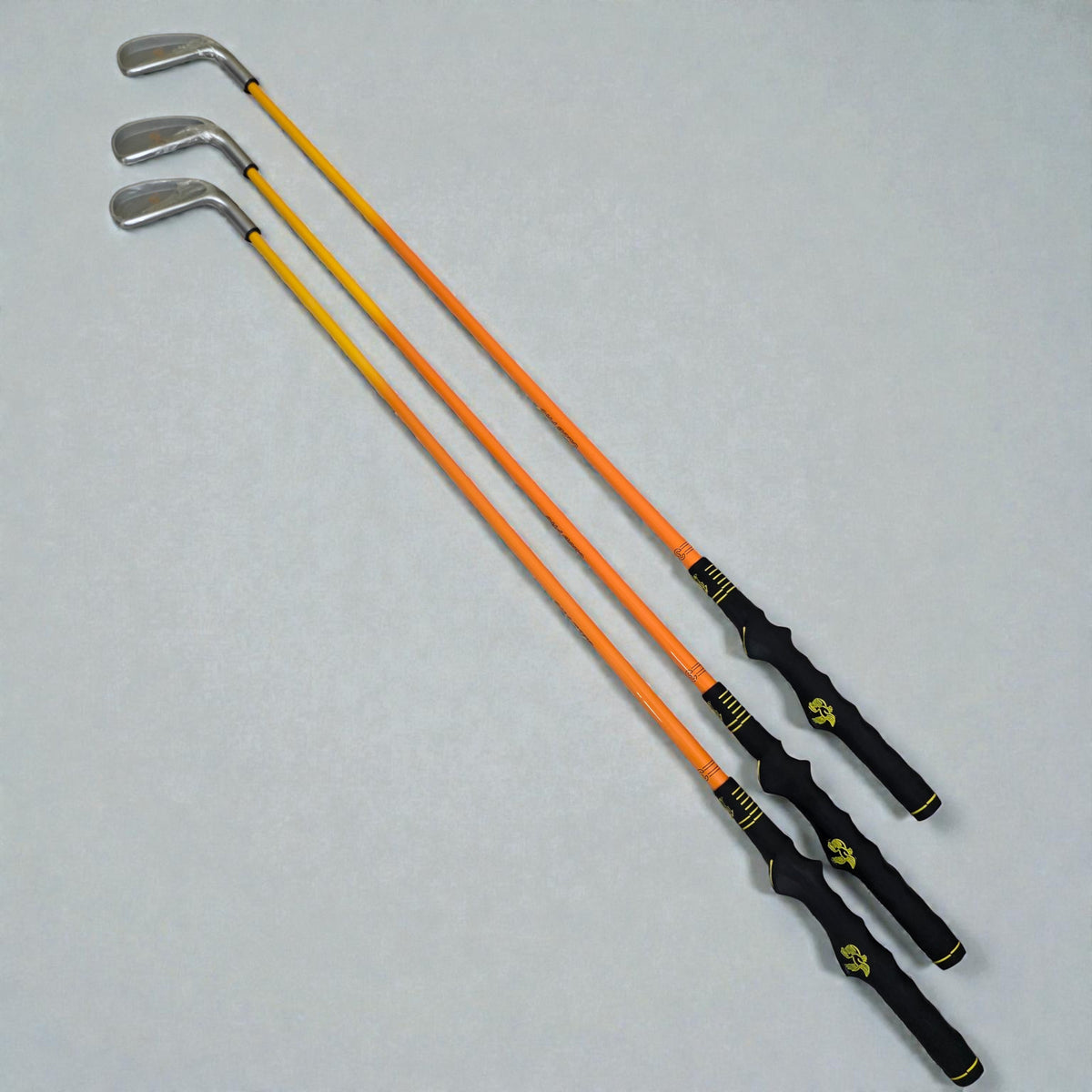 Golf Swing Trainer Practice Irons Set of 3 with Grip Aids for Beginners