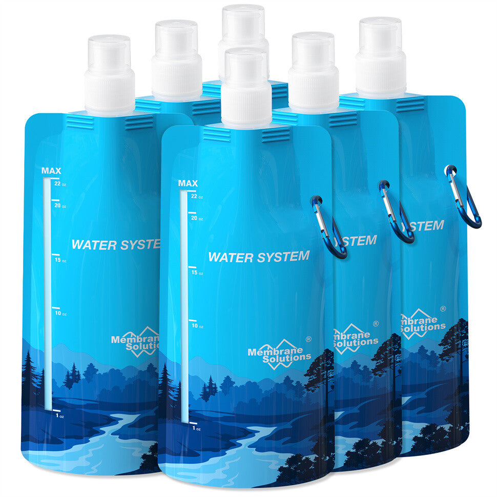 Gravity Water Filter Straw with 3L Water Bag - Portable Camping & Emergency Water Purifier