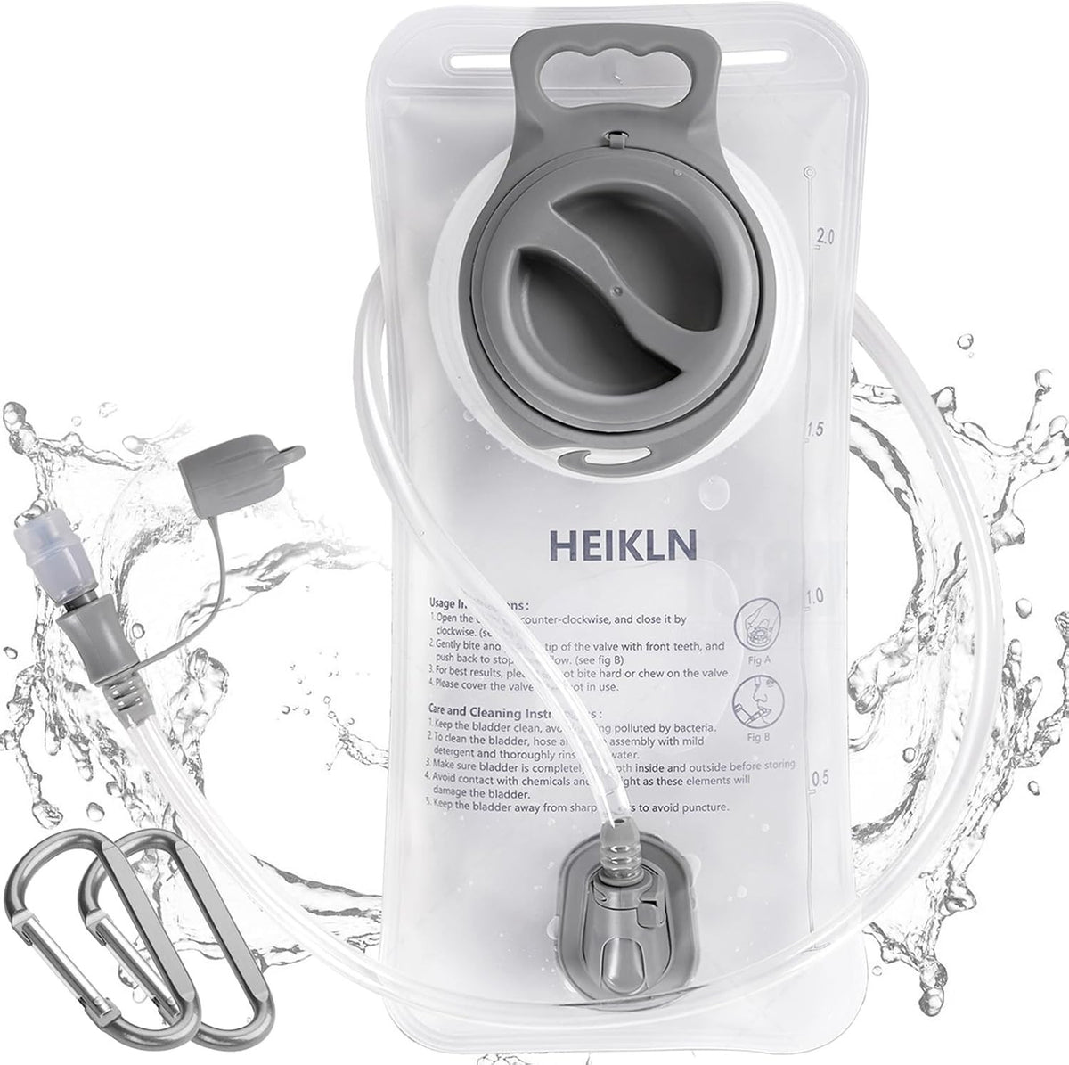 2L Hydration Bladder Water Reservoir for Hiking and Running