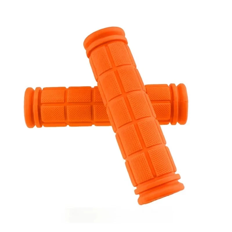 Bike Handlebar Grips - Non-Slip Soft Rubber Pair for BMX MTB Cycling