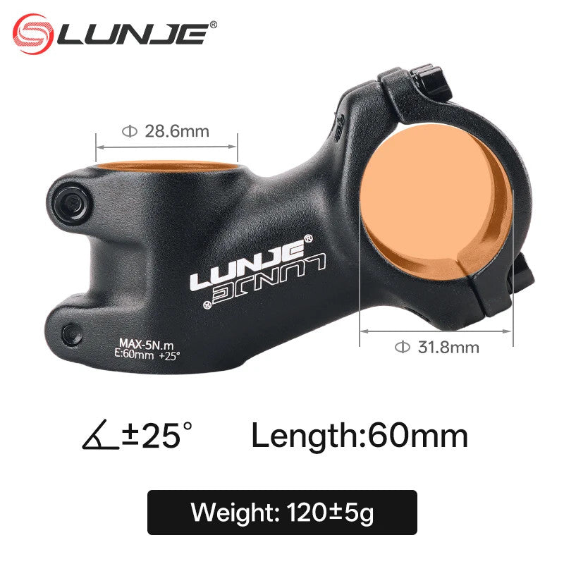 Ultralight MTB Bike Stem 10°-35° Angles for 31.8mm Handlebar, 60-110mm Lengths