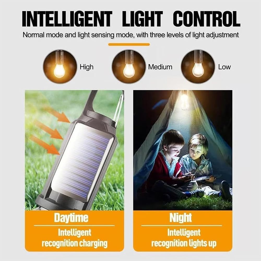 USB Rechargeable LED Tent Lights with 3 Modes for Camping Hiking Emergency