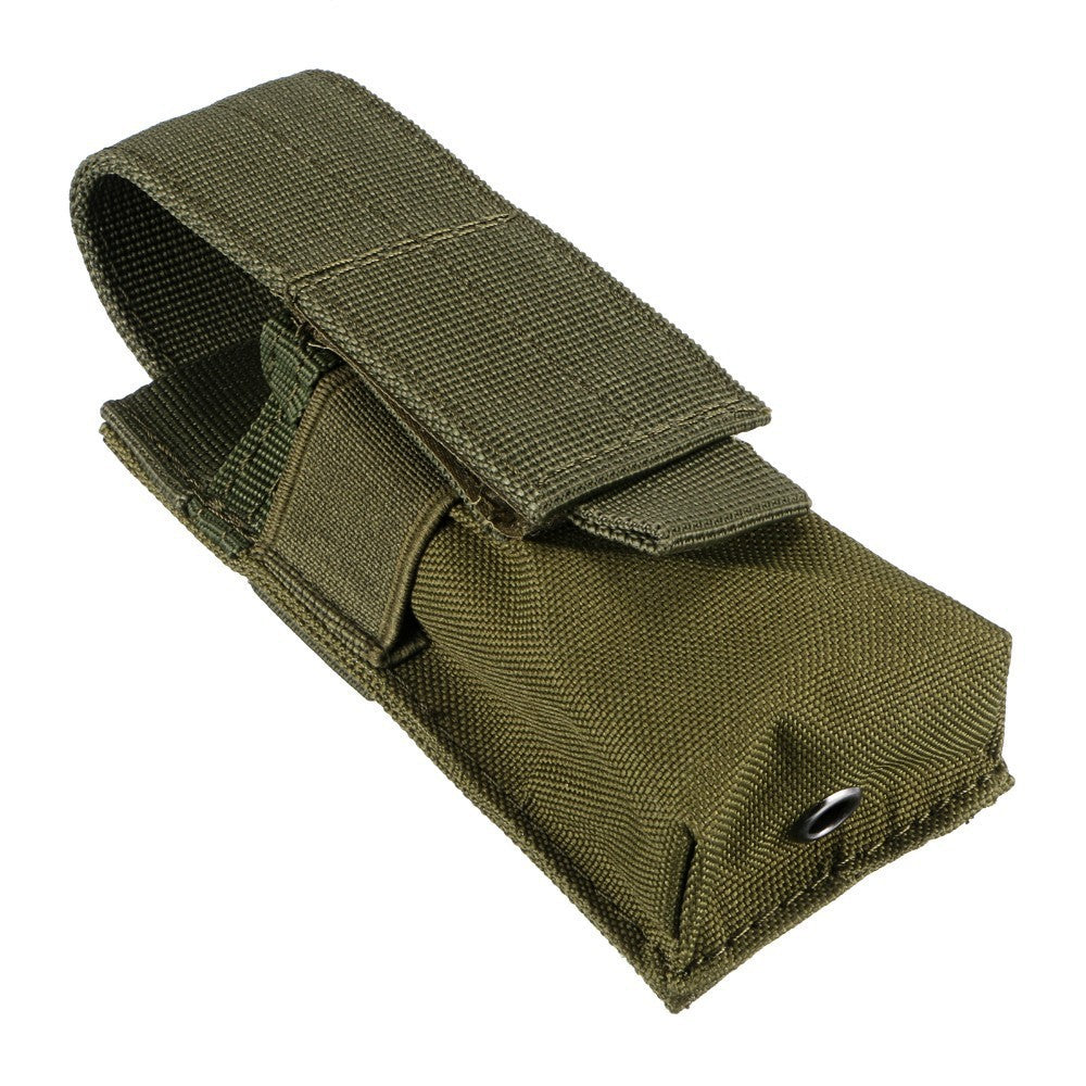 Tactical Molle Flashlight Holder Holster Pouch for Belt or Backpack