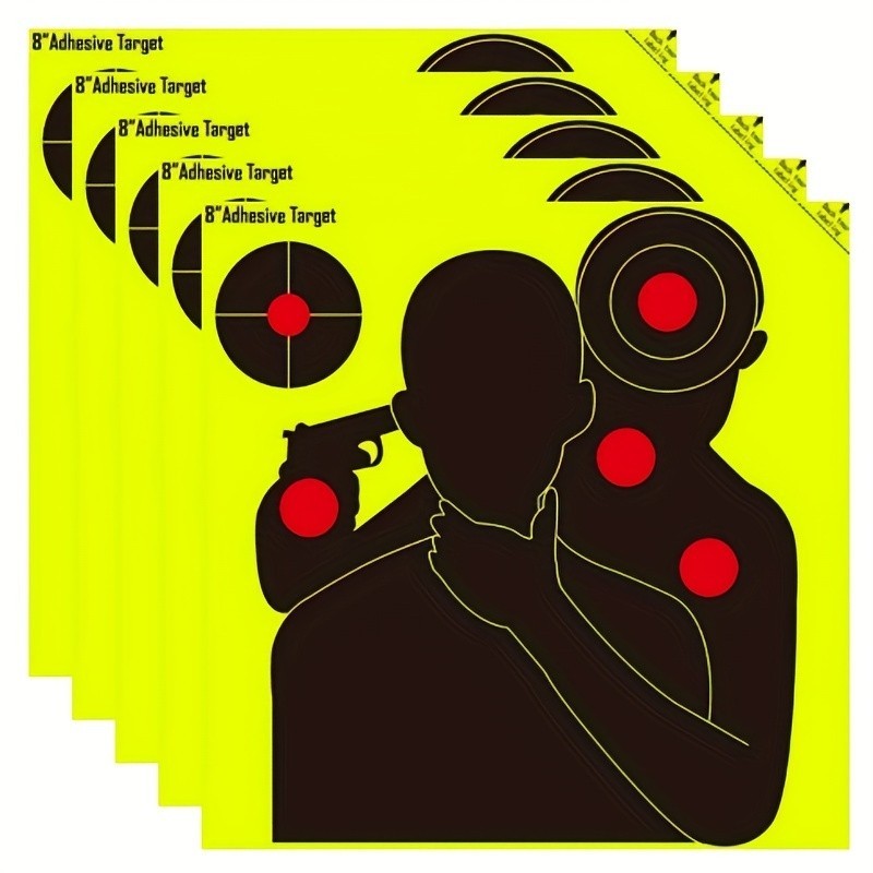 8-Inch Reactive Shooting Range Targets - Burst & High Visibility