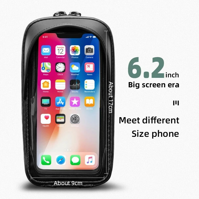 Waterproof Bike Phone Frame Bag for Cycling - Under 7 Inch Universal Pouch