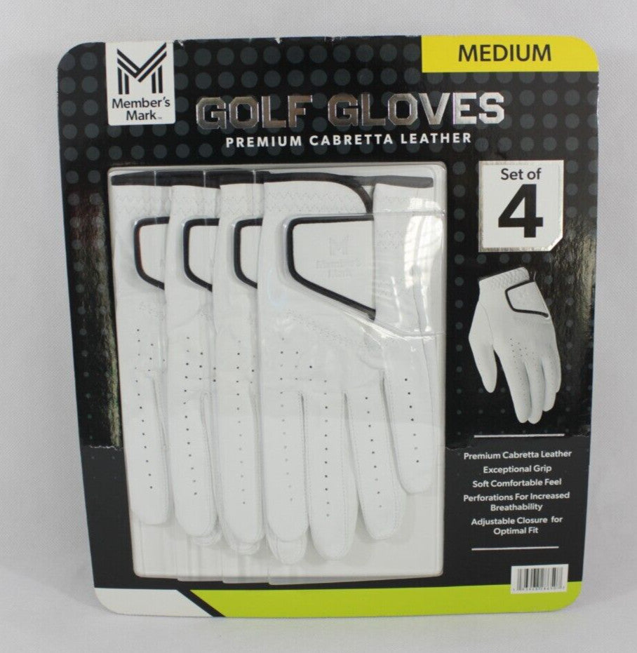 Premium Cabretta Leather Left Hand Golf Glove Set – Flexible, Moisture-Wicking, Durable