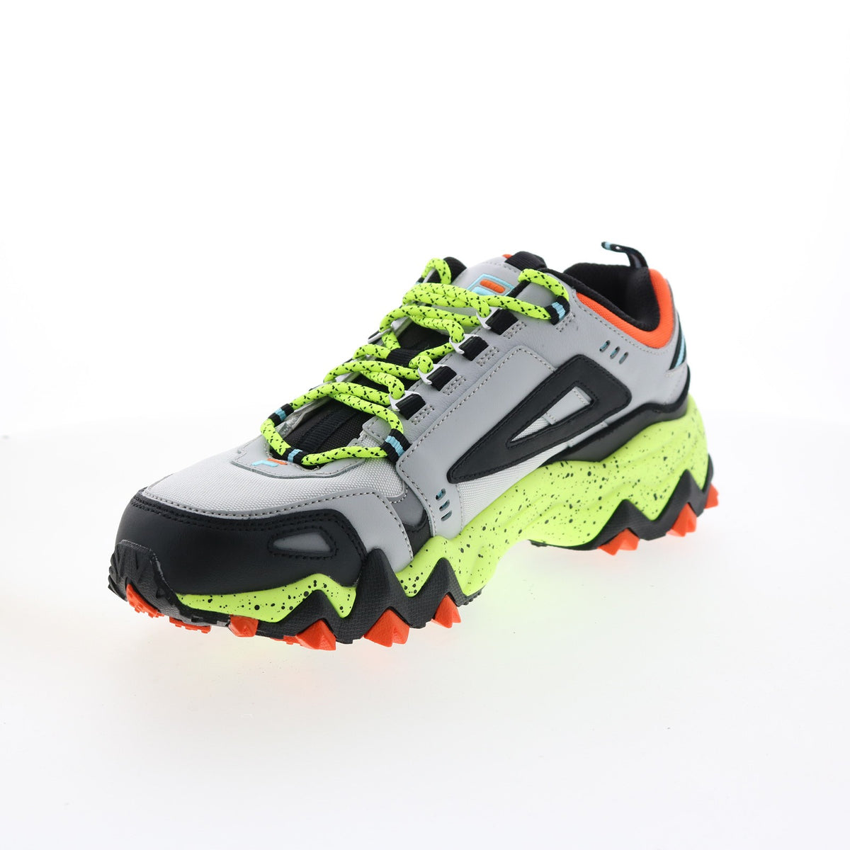 Men's Trail Hiking Shoes - Gray Leather Athletic Sneakers