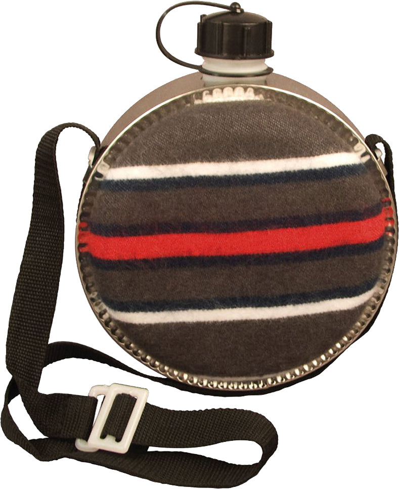 2 Quart Desert Canteen with Blanket Cover and Strap - Durable BPA Free Emergency Water Bottle