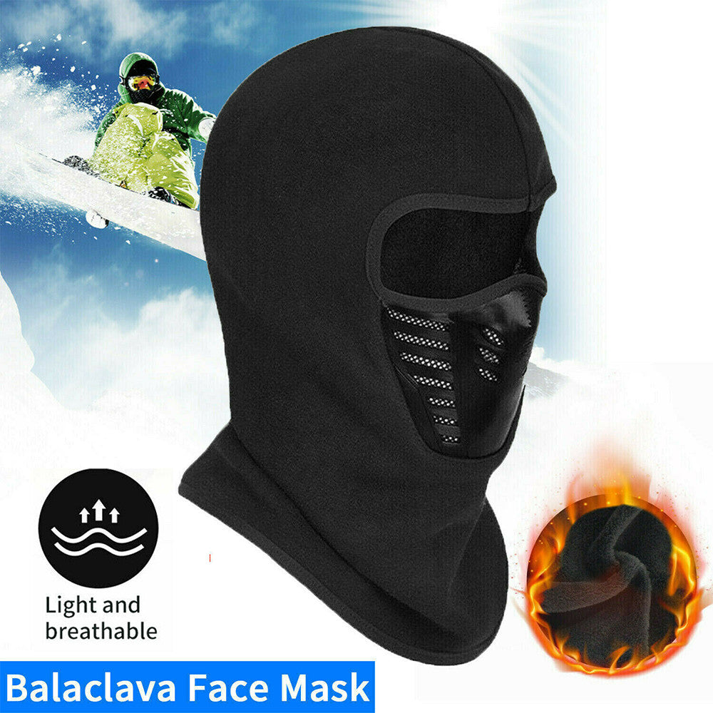 Winter Ski Balaclava Face Mask Windproof Fleece Headgear for Outdoor Sports
