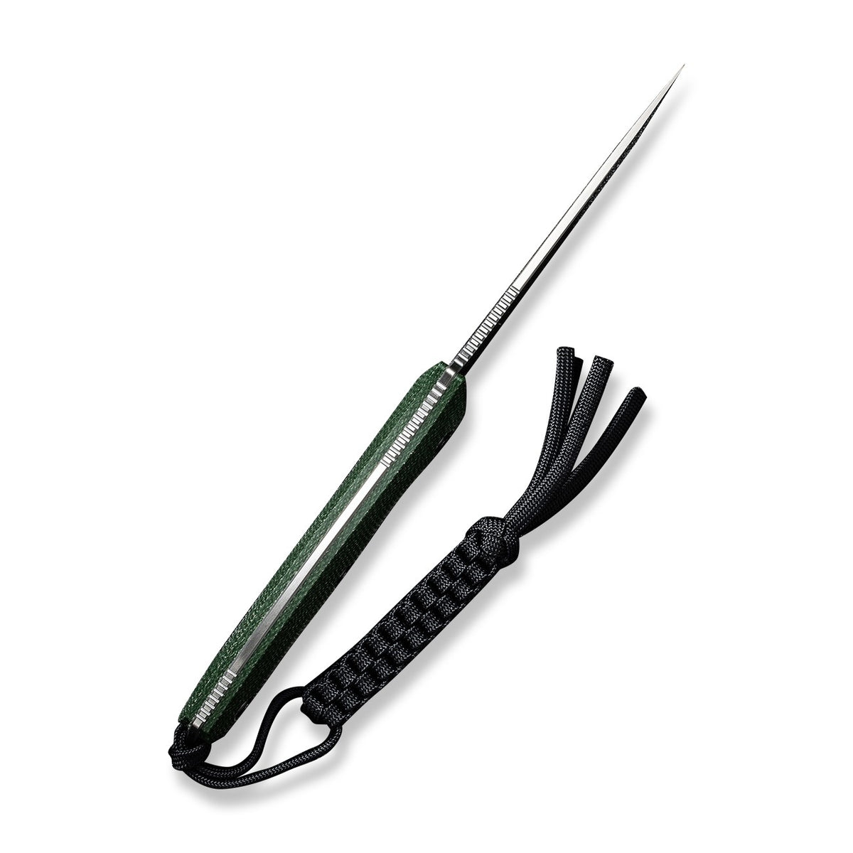 Fixed Blade Survival Knife with Green Micarta Handle and Nitro-V Steel Blade