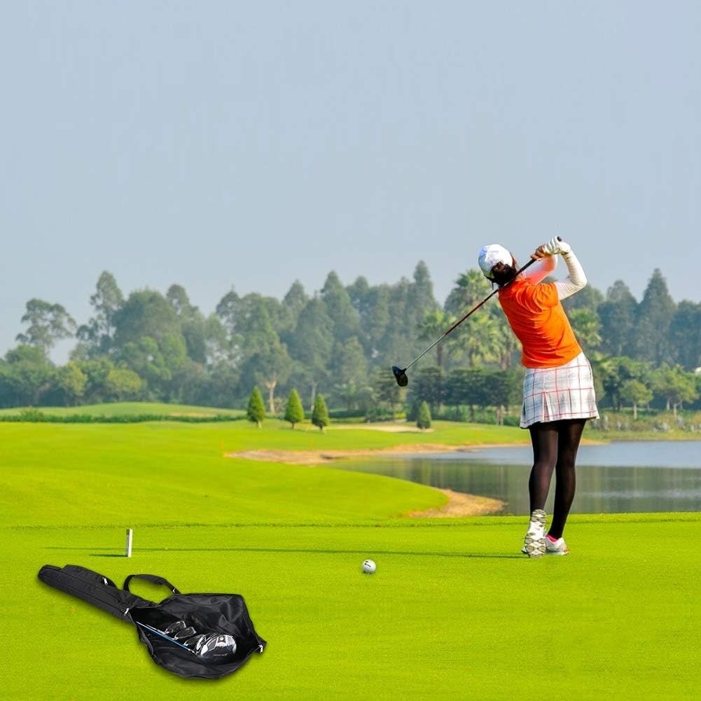 Lightweight Portable Golf Bag for 6-8 Clubs & Accessories - Travel Friendly
